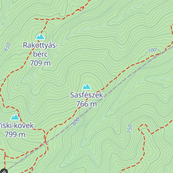 Map of Sasfészek