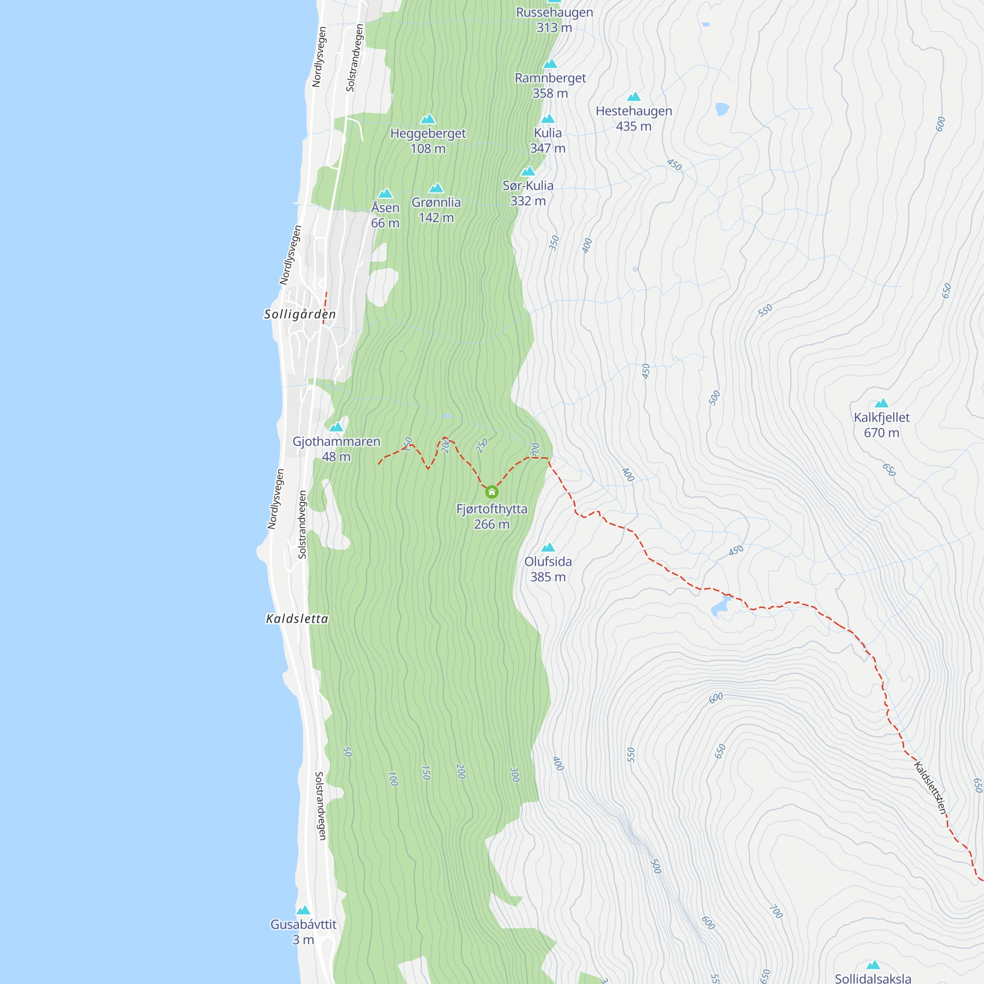 Fjørtofthytta map