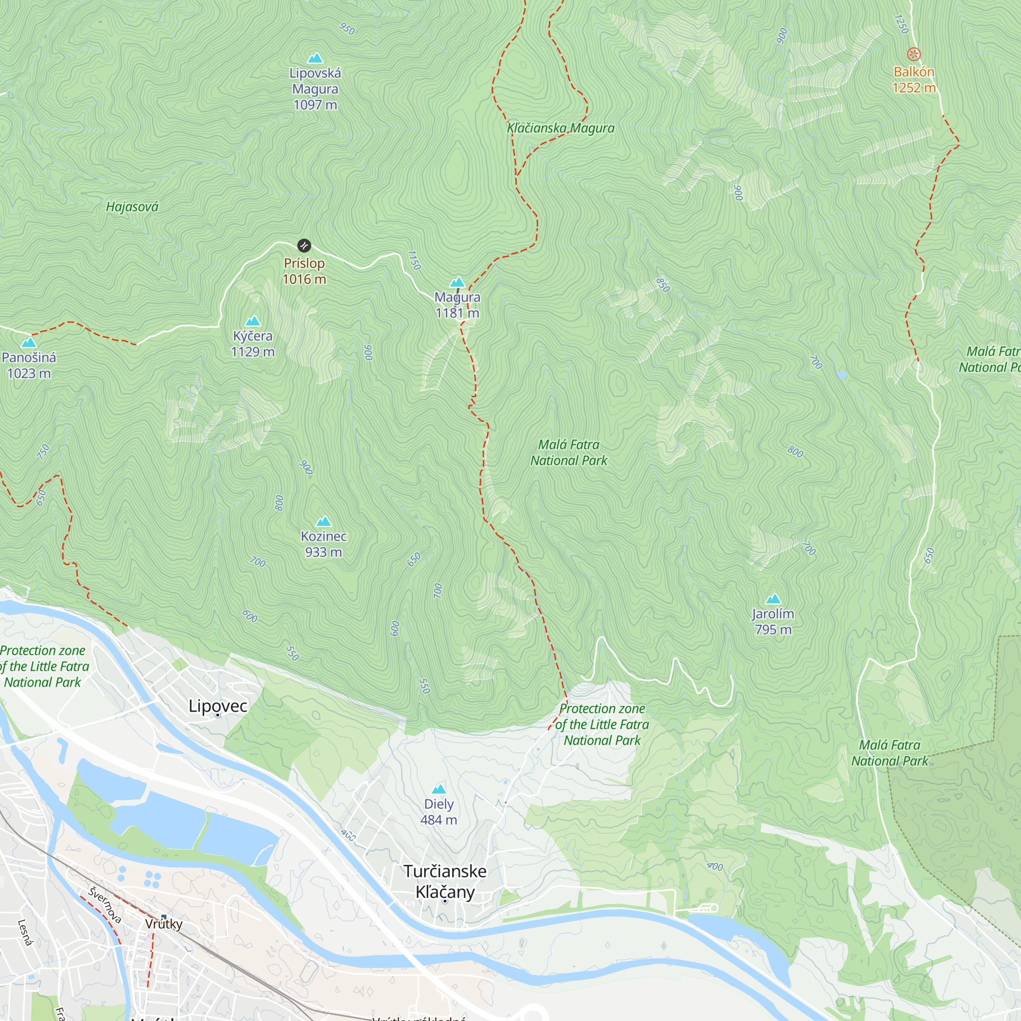 Lyžiarska chata map