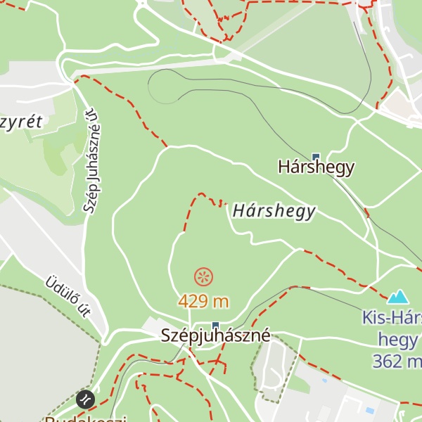 Map of Nagy-Hárs-hegy