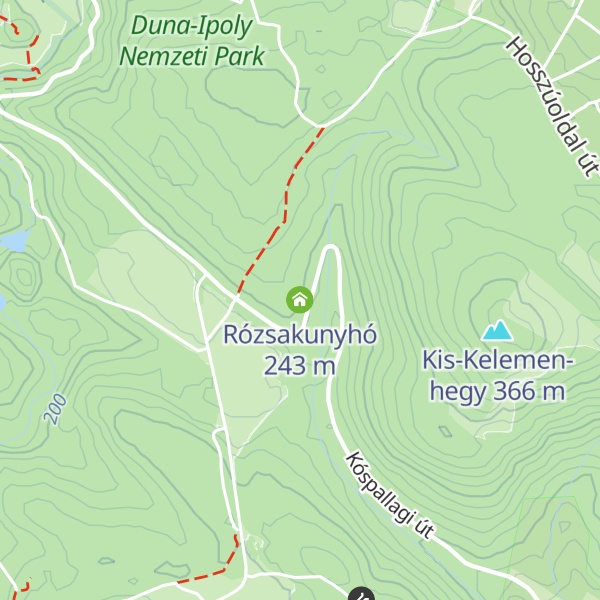 Map of Rózsakunyhó