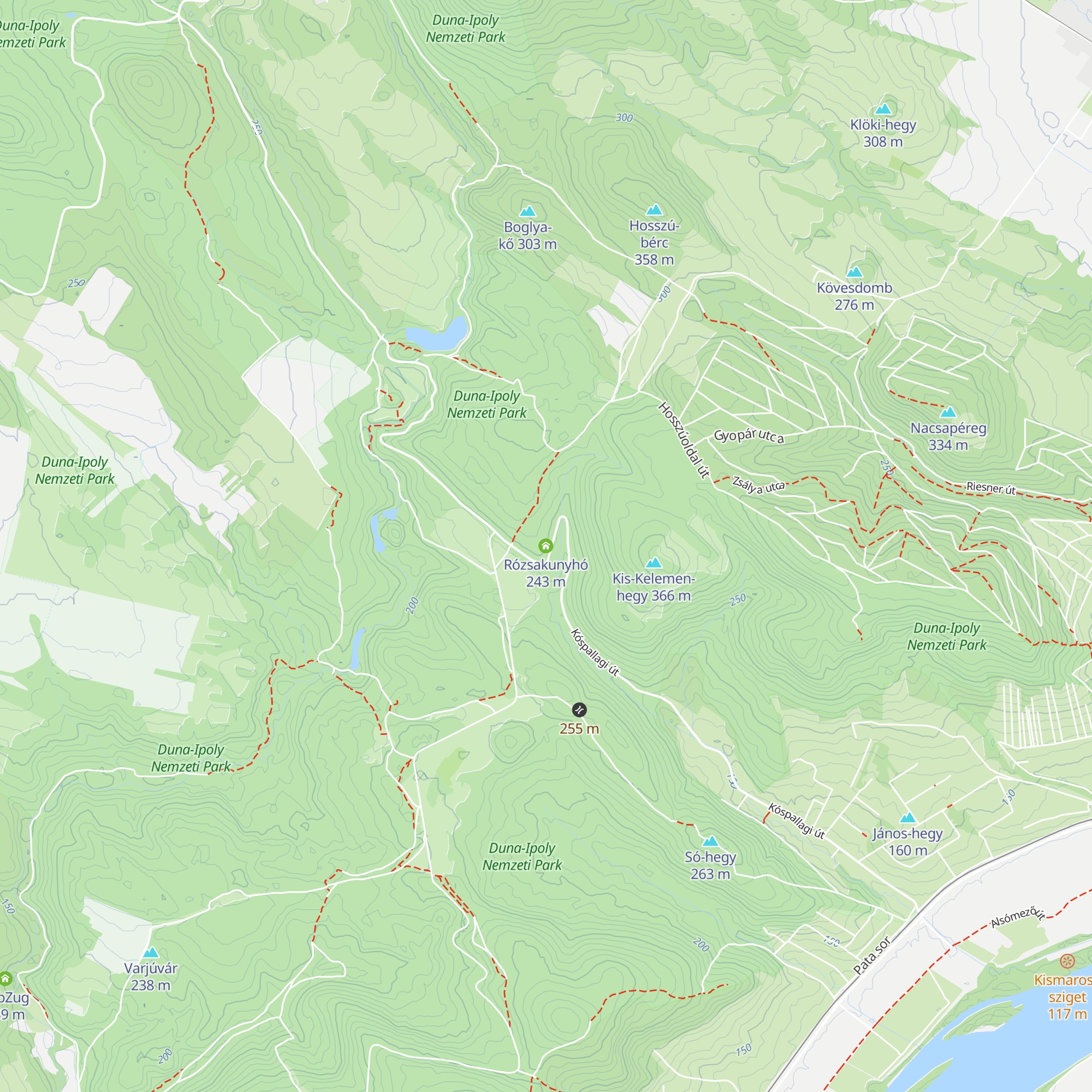 Rózsakunyhó map