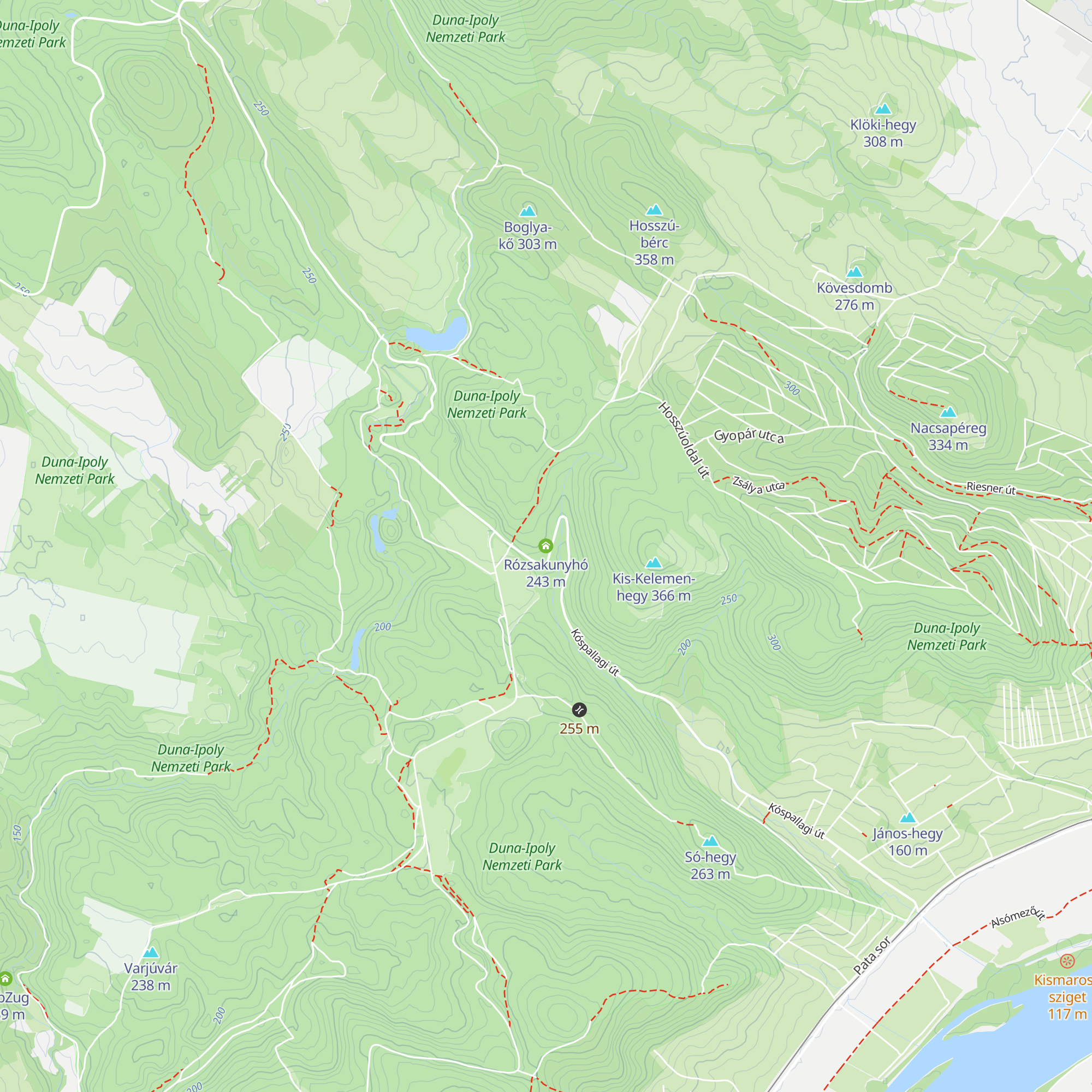 Rózsakunyhó map