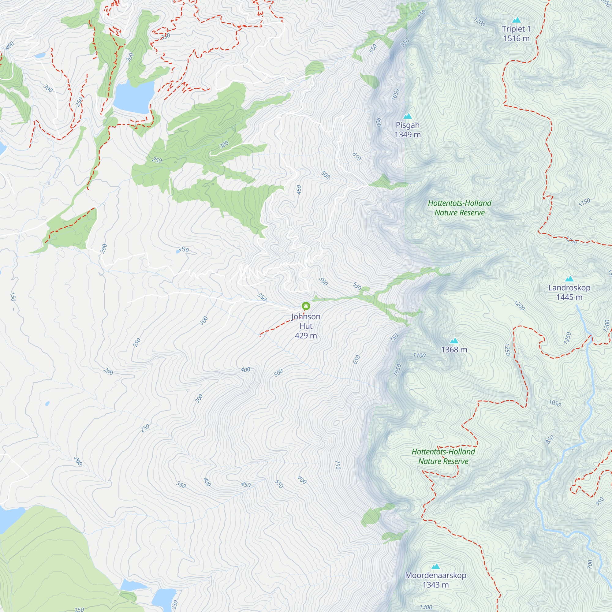 Johnson Hut map