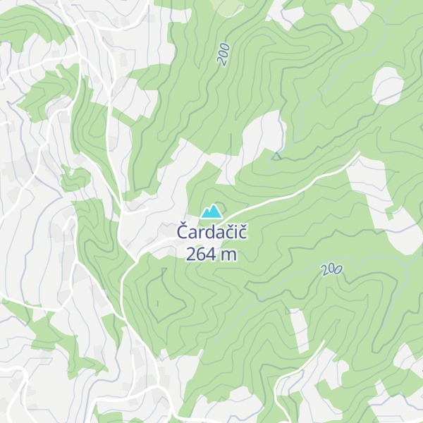 Map of Čardačič
