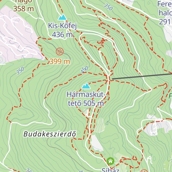 Map of Hármaskút-tető