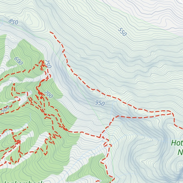 Map of Square Tower Peak