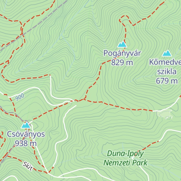 Map of Varsa-tető