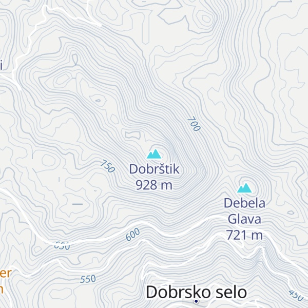 Map of Dobrštik