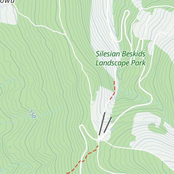 Map of Biały Krzyż
