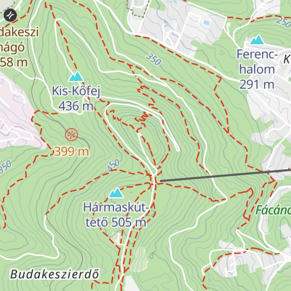 Map of János-hegy