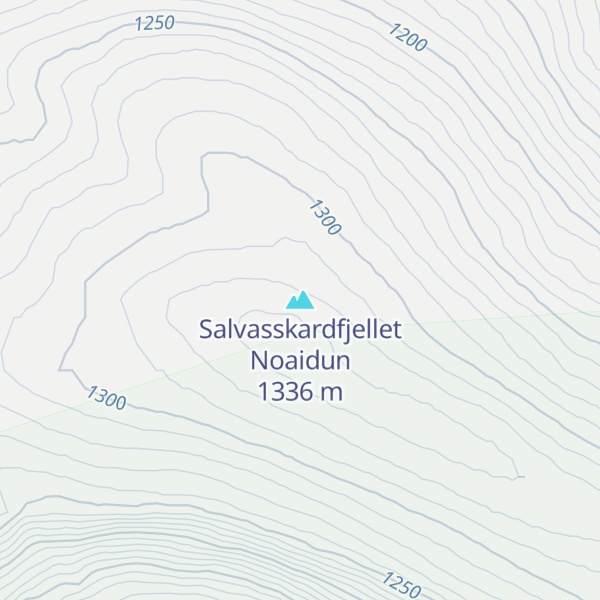 Map of Salvasskardfjellet Noaidun