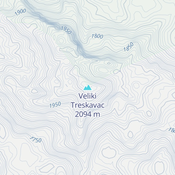 Map of Veliki Treskavac