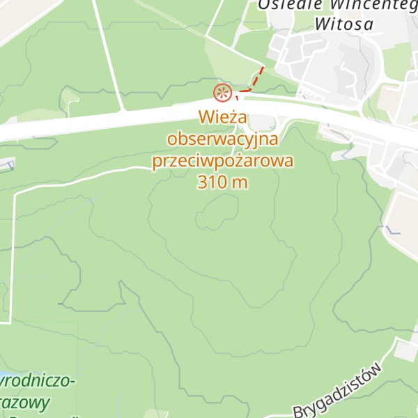 Map of Komarzy Szczyt