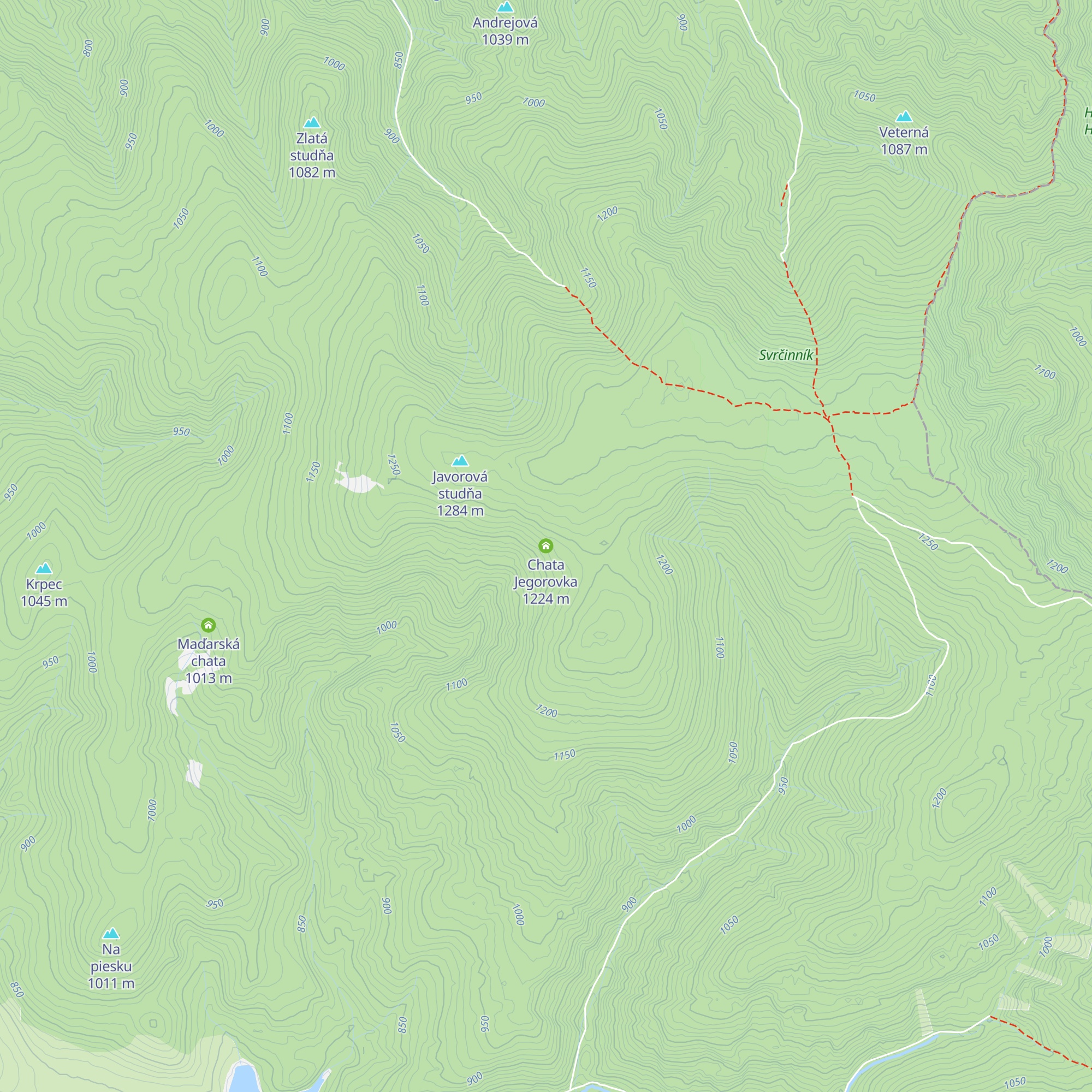 Chata Jegorovka map