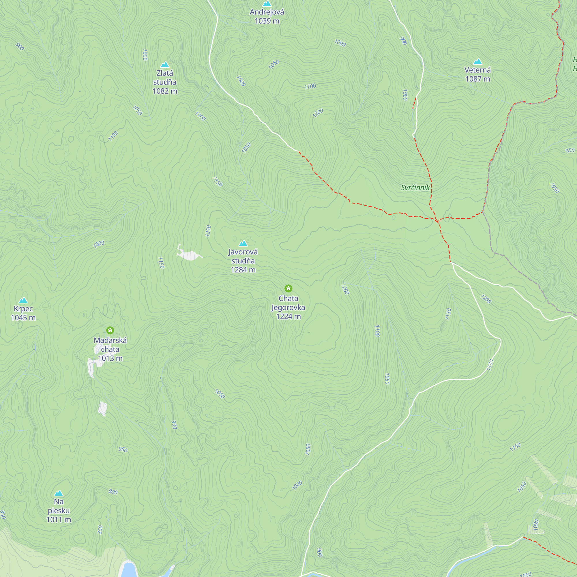 Chata Jegorovka map