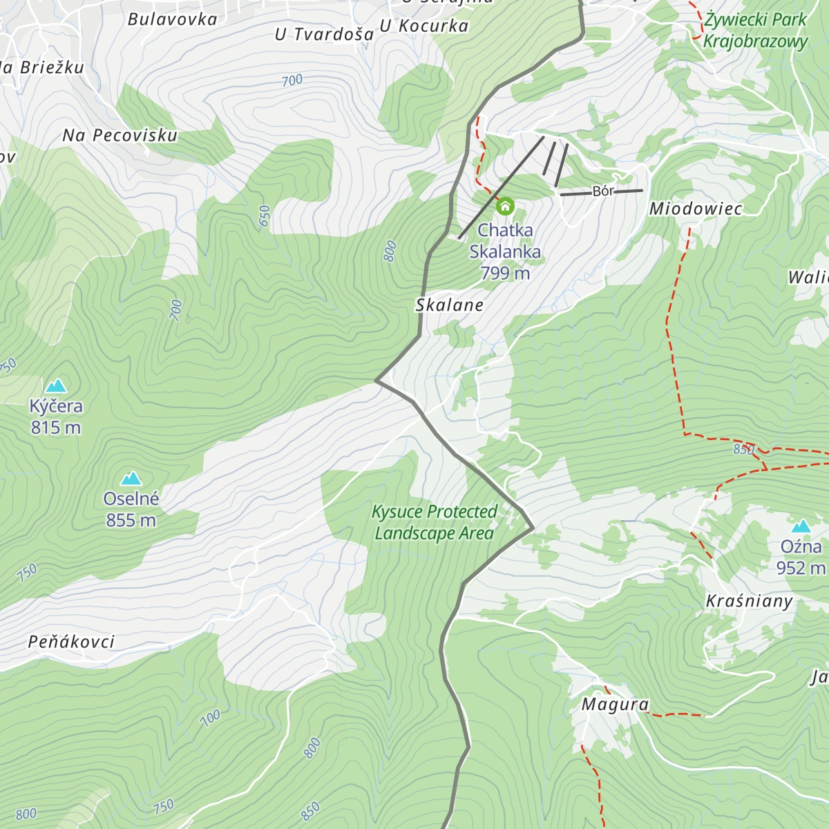 Chalety Vreščovské sedlo map