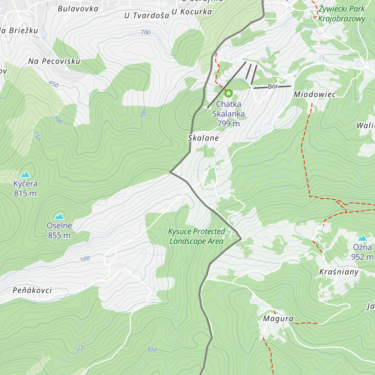 Chalety Vreščovské sedlo map