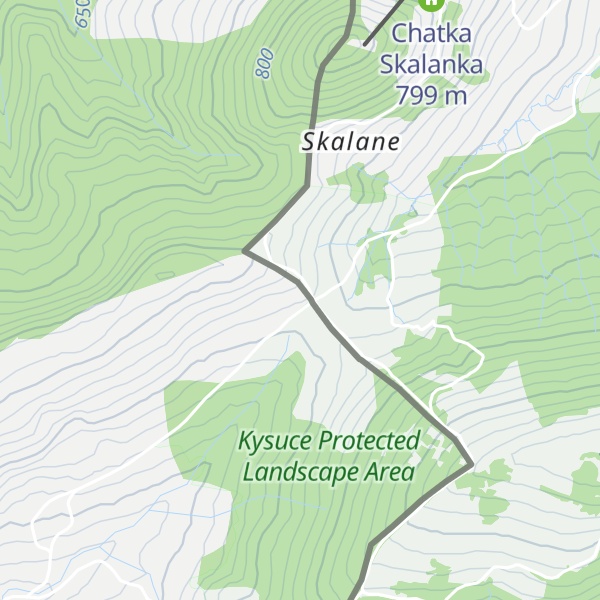 Map of Chalety Vreščovské sedlo
