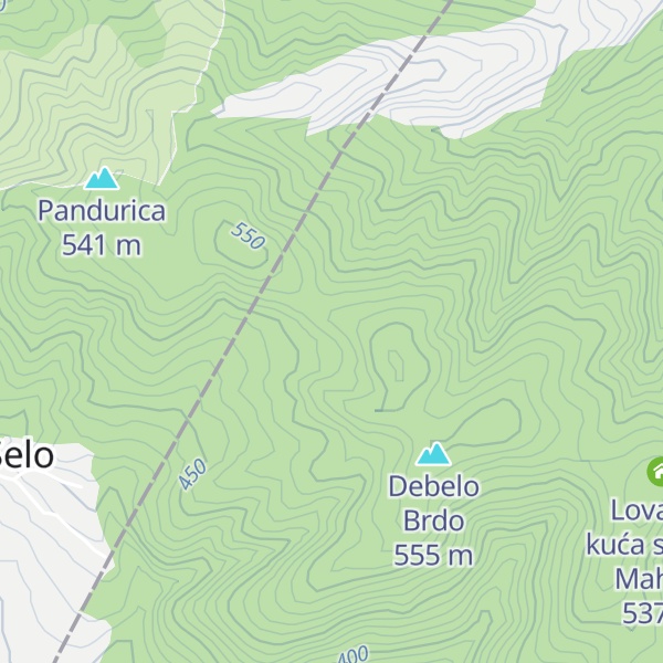 Map of Lovačka kuća sekcija Memići