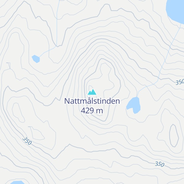Map of Nattmålstinden