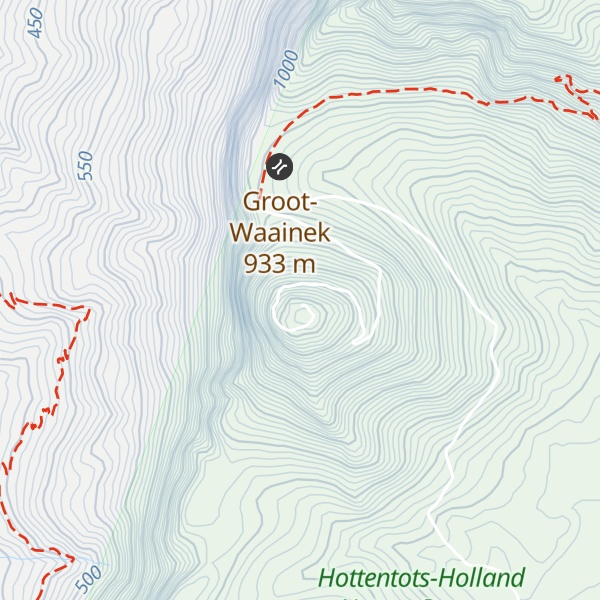 Map of Hans se Kop