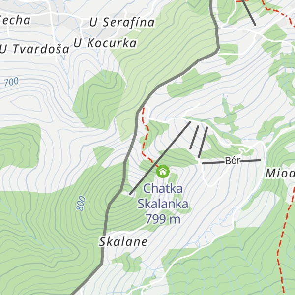Map of Schron Górski Chata Pod Skalanką