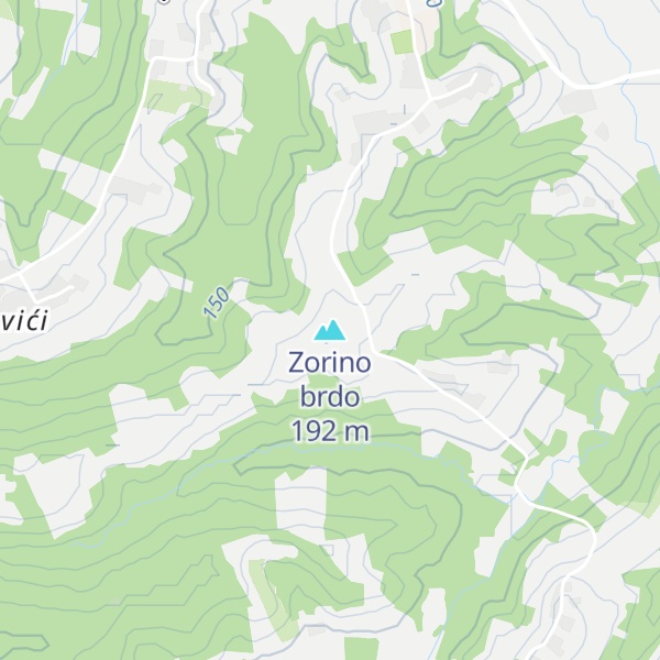 Map of Zorino brdo