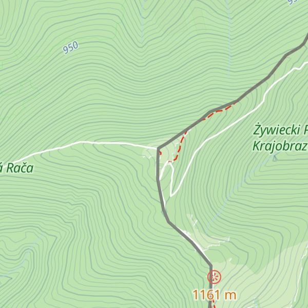 Map of Veľká Rača