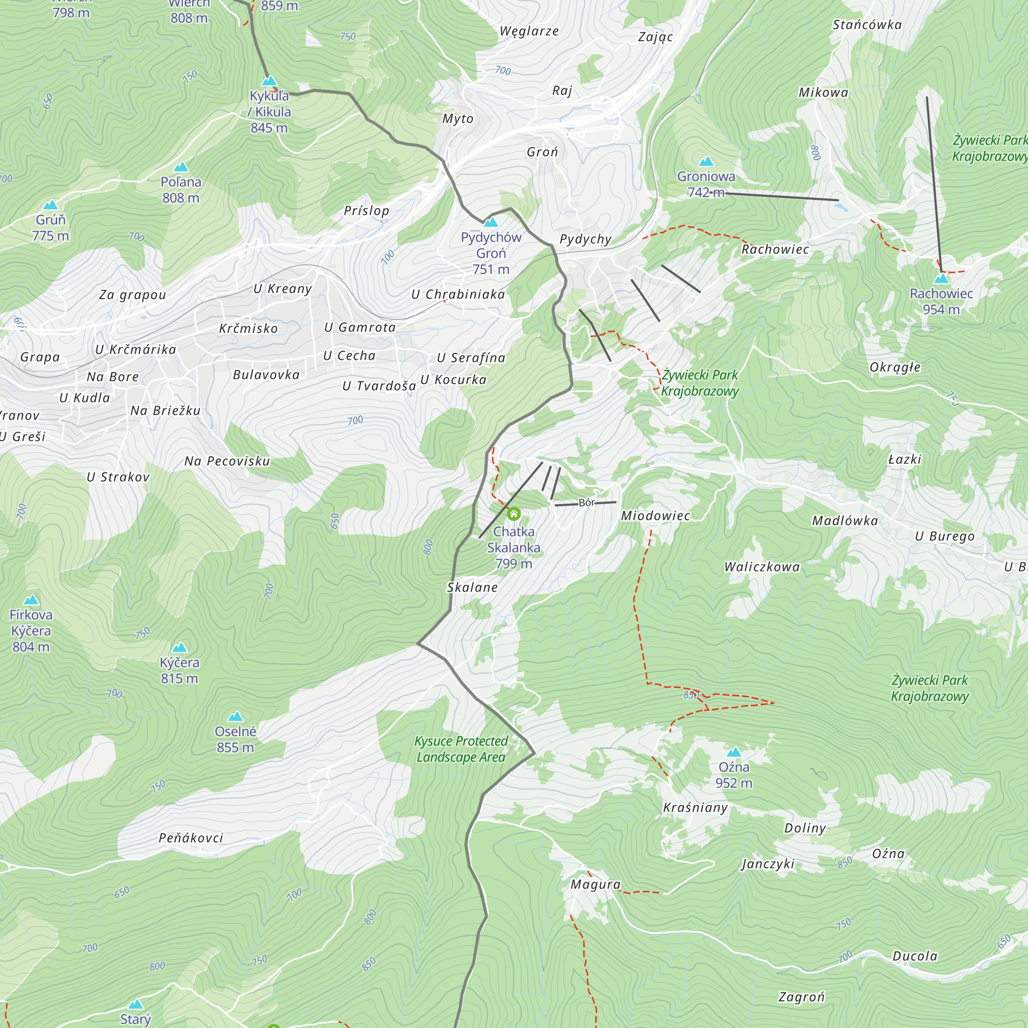 Chatka Skalanka map