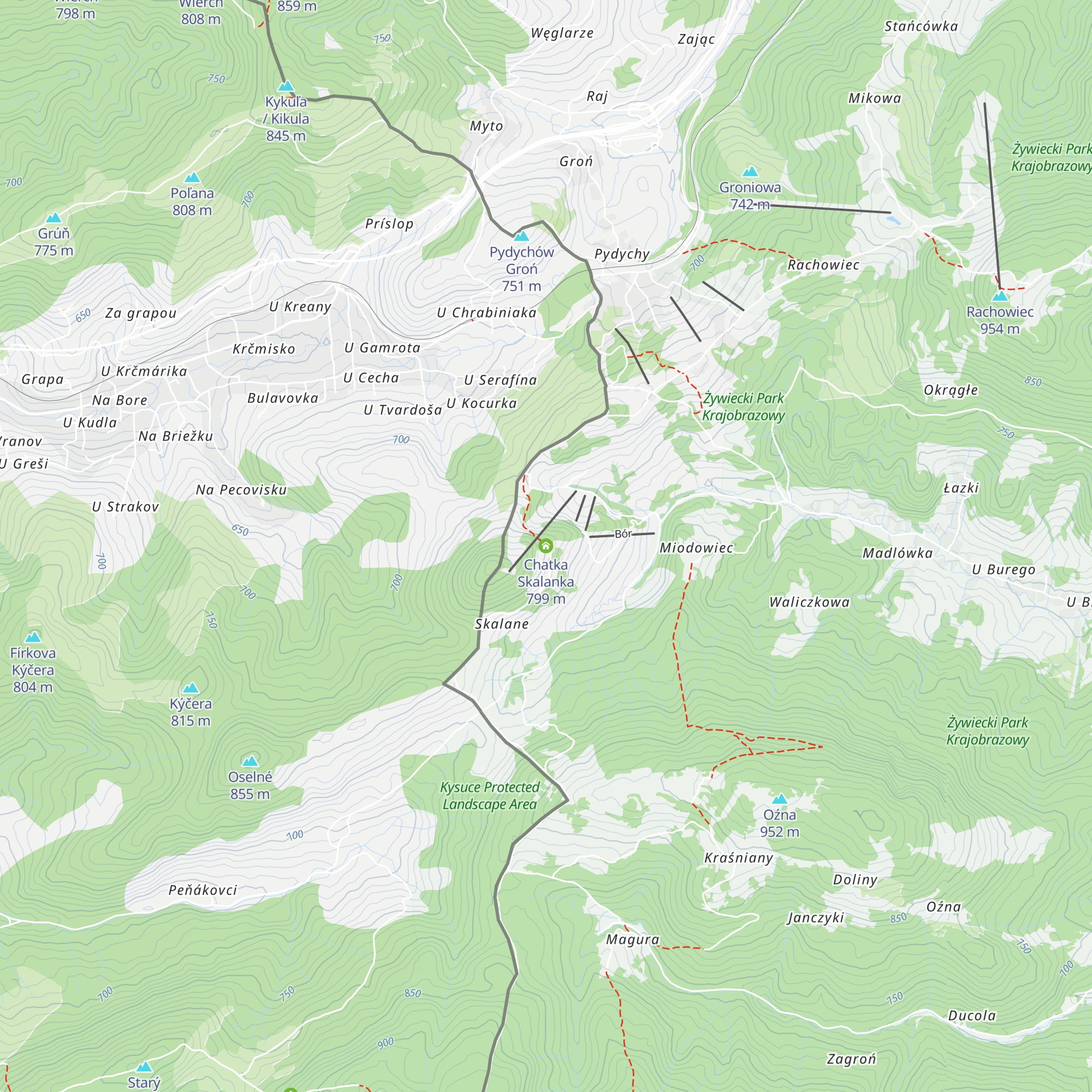 Chatka Skalanka map