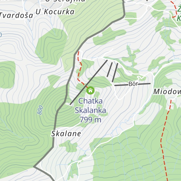 Map of Chatka Skalanka