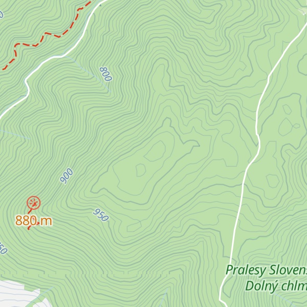 Map of Horný chlm