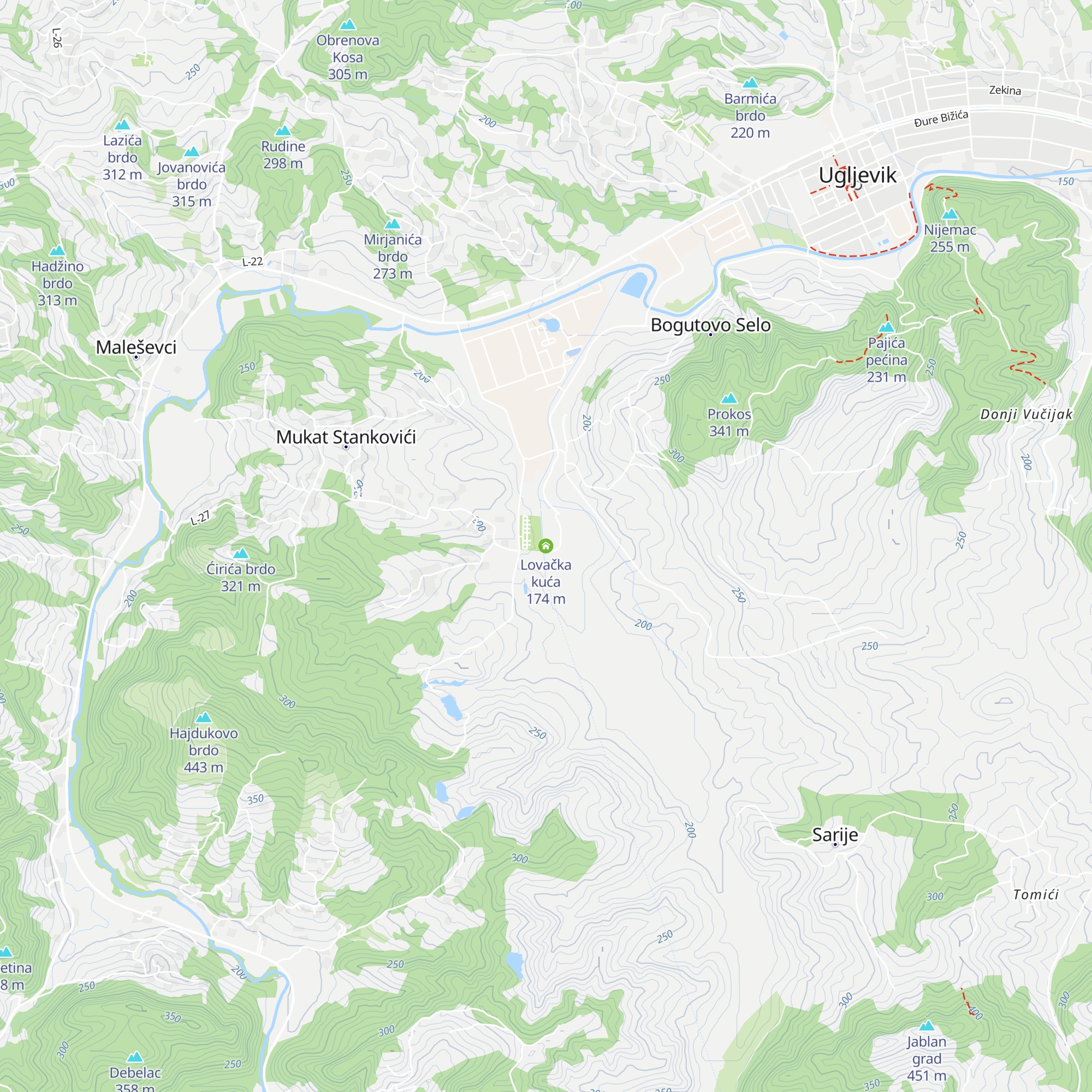 Lovačka kuća map