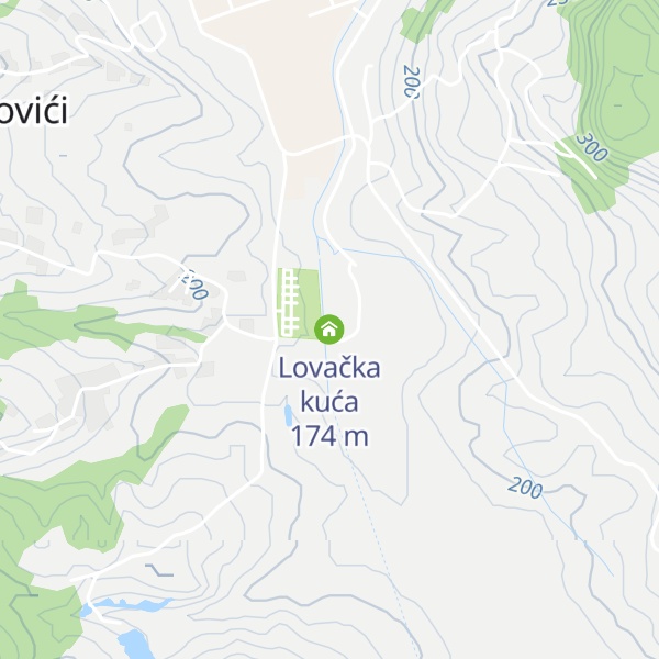 Map of Lovačka kuća