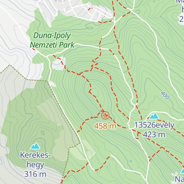 Map of Kis-Kevély