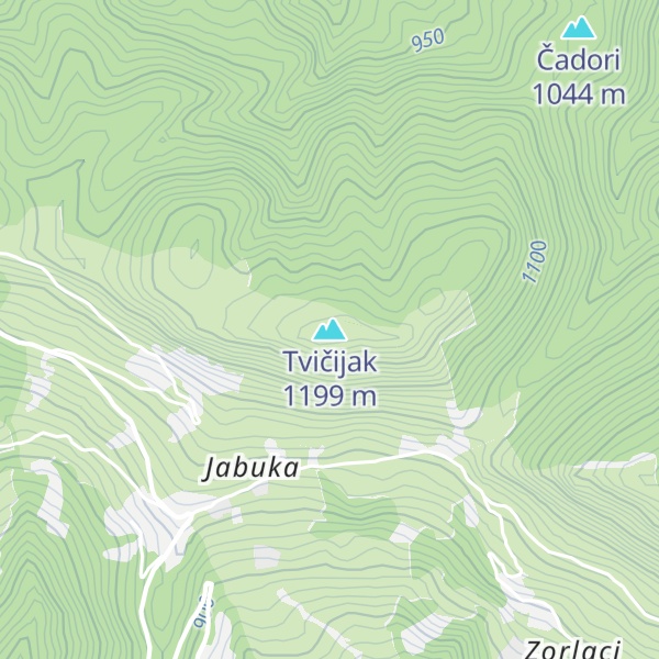 Map of Tvičijak