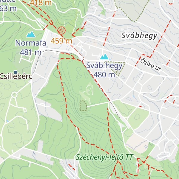 Map of Széchenyi-hegy