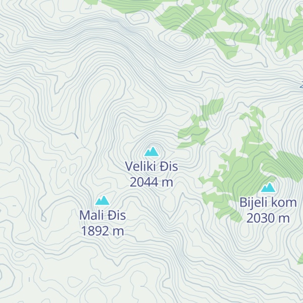 Map of Veliki Đis