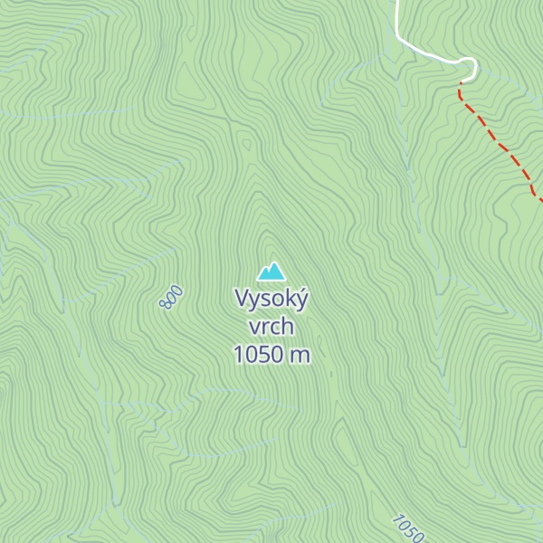 Map of Vysoký vrch