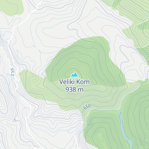 Map of Veliki Kom