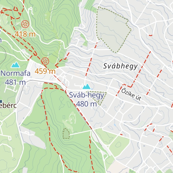 Map of Sváb-hegy
