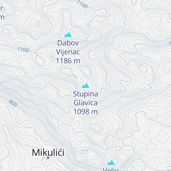Map of Stupina Glavica