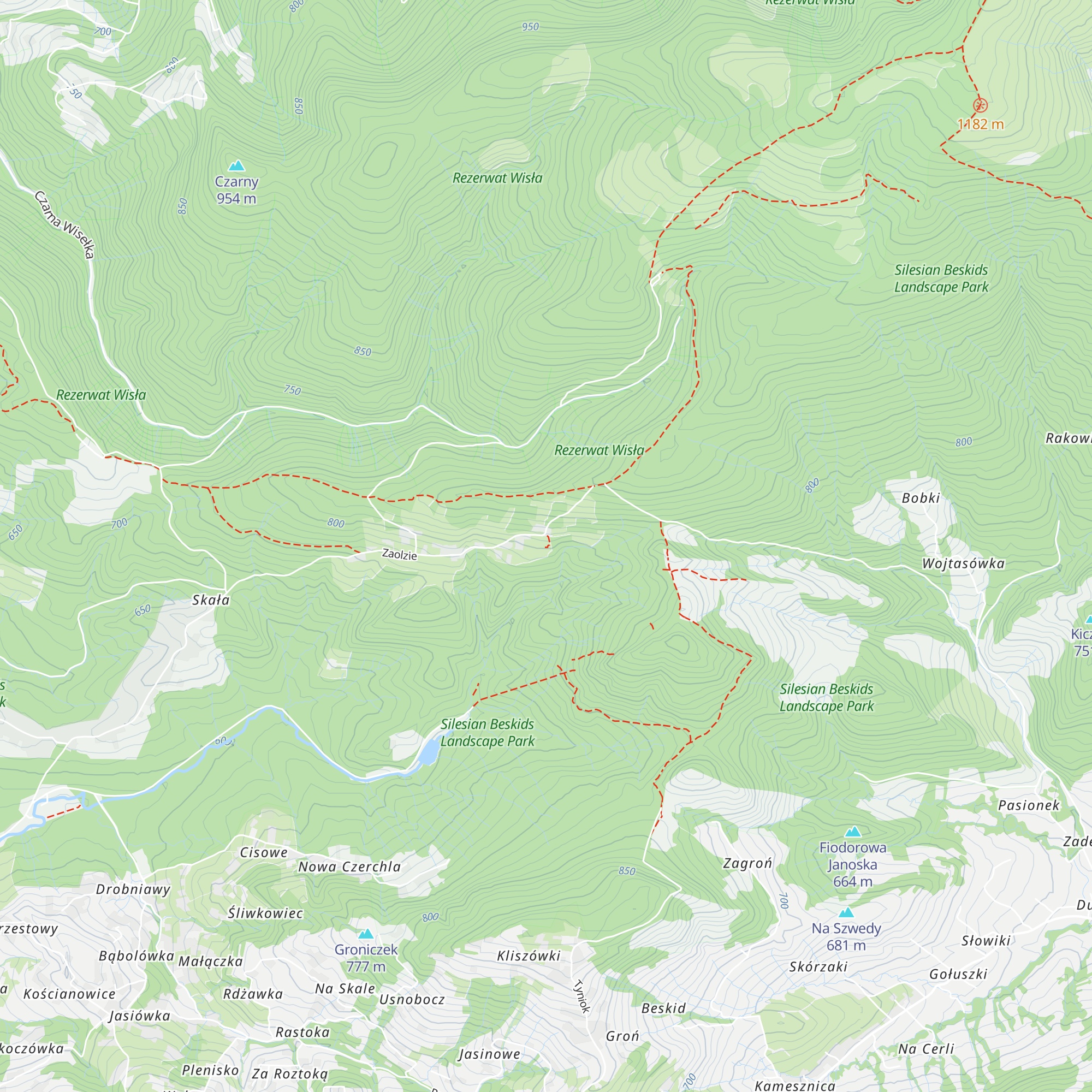 Chatka AKT na Pietraszonce map