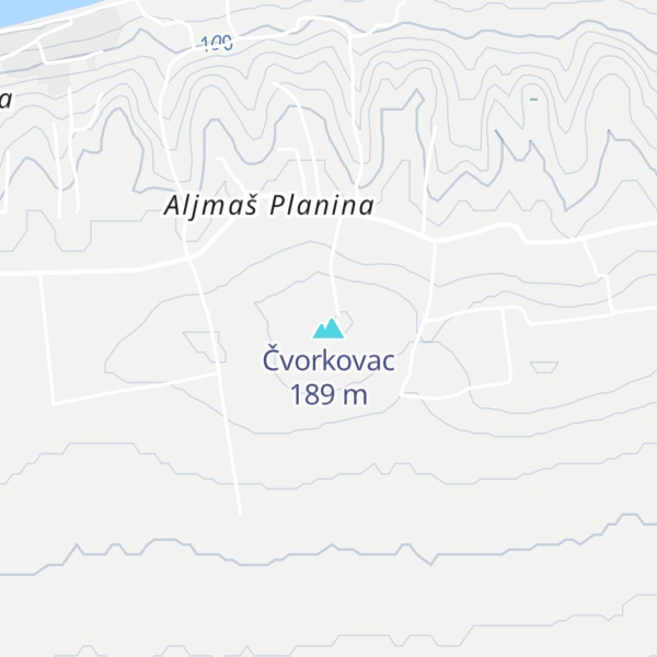 Map of Čvorkovac