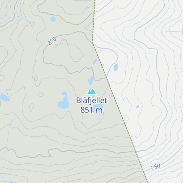 Map of Blåfjellet