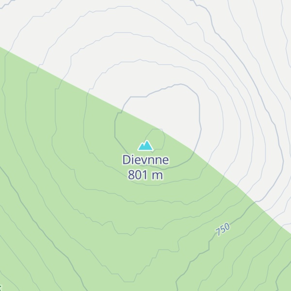 Map of Dievnne