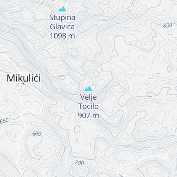Map of Velje Tocilo