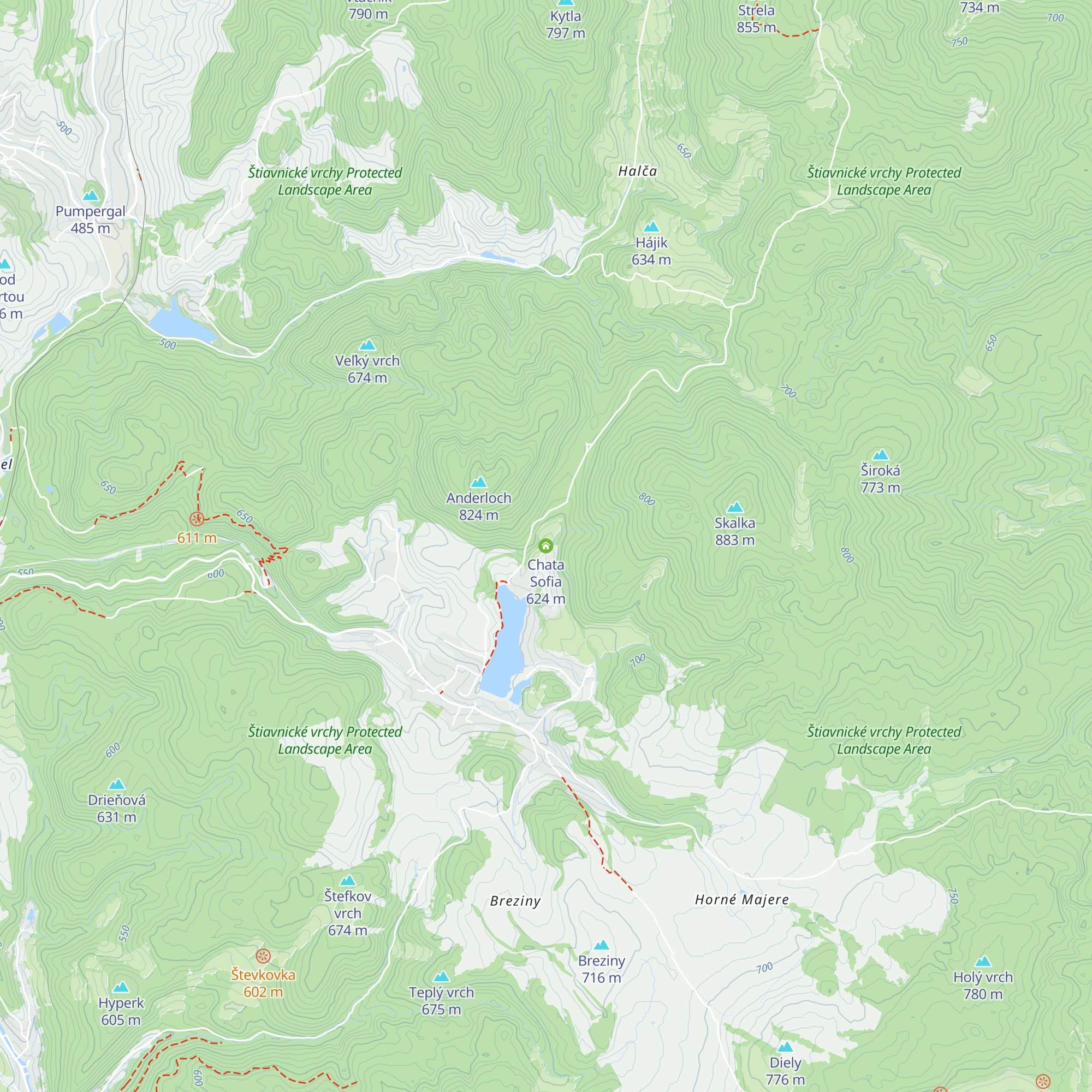 Chata Sofia map