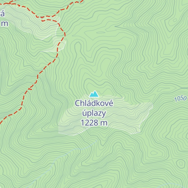 Map of Chládkové úplazy